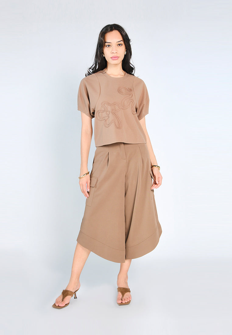 Nobleza Garner Culottes (Brown)