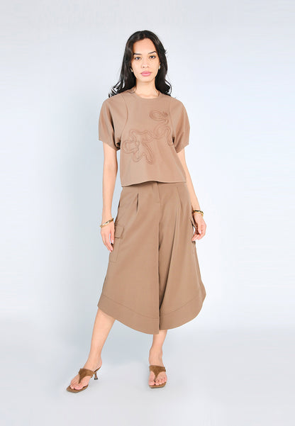 Nobleza Garner Culottes (Brown)