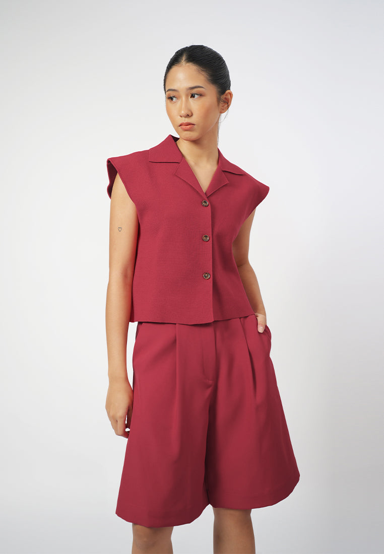 Raf Gemma Sleeveless Top (Red)