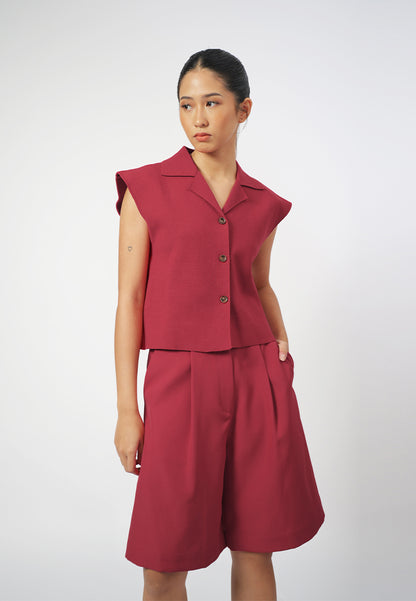 Raf Gemma Sleeveless Top (Red)