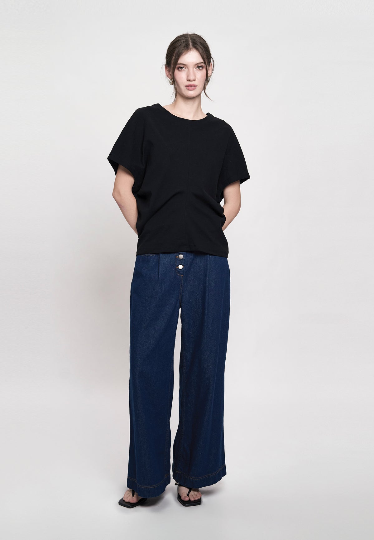 Genesy Short Sleeve Top (Black)