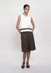 Genra Sleeveless Top (Spot Print Offwhite)