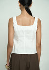 Gentry Sleeveless Top (Offwhite)