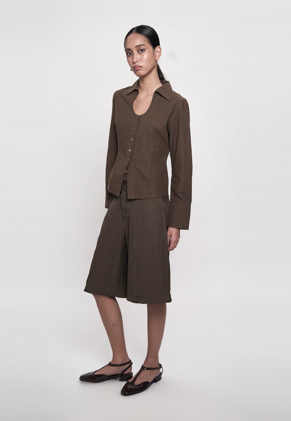 Germa Long Sleeve Top (Brown)