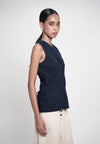 Gibson Sleeveless Top (Navy)