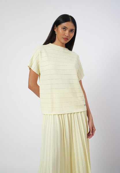 Raf Gigi Short Sleeve Top (Yellow Butter)