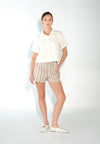 Sari-Sari Giliw Shorts  (Striped Brown)