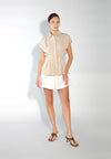 Sari- Sari Giliw Short Sleeve Top (Striped Brown)