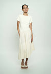 Ginc Short Sleeve Dress (Cream)