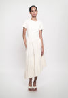 Ginc Short Sleeve Dress (Cream)