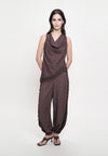 Giorgia Sleeveless Top (Printed Brown )
