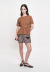 Grady Short Sleeve Top (Toffee )