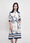 Greece Long Sleeve Dress (Printed Taupe)