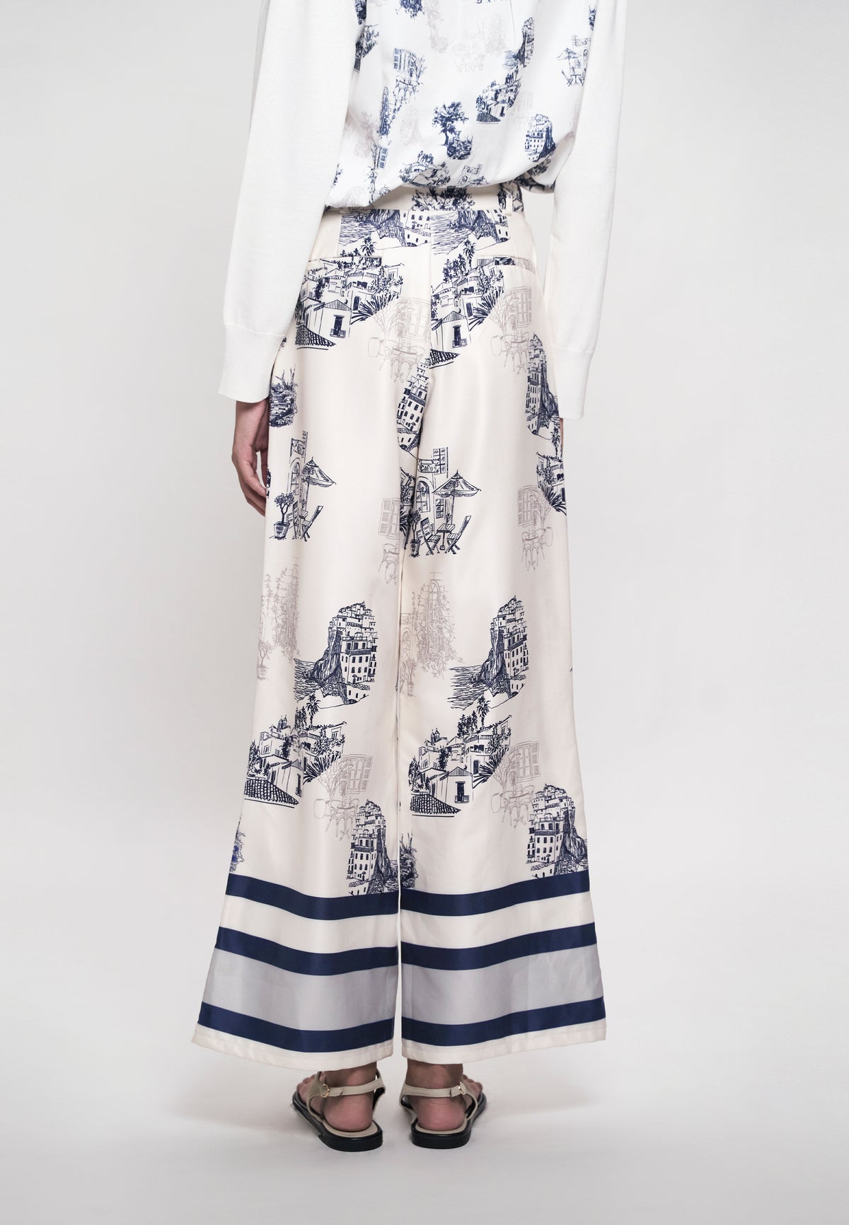 Greece Pants (Printed Taupe)