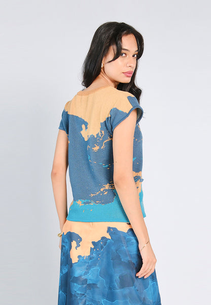 Nobleza Griffith Extended Sleeve Top (Multi)