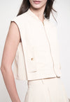 Grifyn Sleeveless Top (Light Beige)