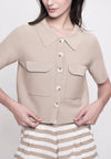 Guanna Short Sleeve Top (Taupe)