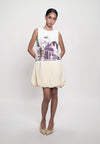Gwynete Sleeveless Dress (Spot Print Cream)