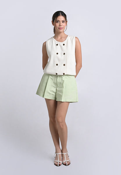 Archetype Travel Hardy Sleeveless Vest Top (Beige)