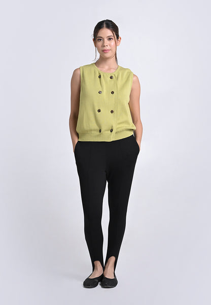 Archetype Travel Hardy Sleeveless Vest Top (Chartreuse)
