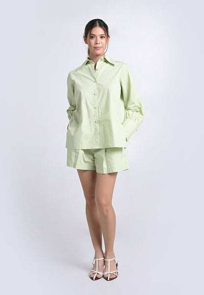 Archetype Travel Harkin Long Sleeve Top (Mint)