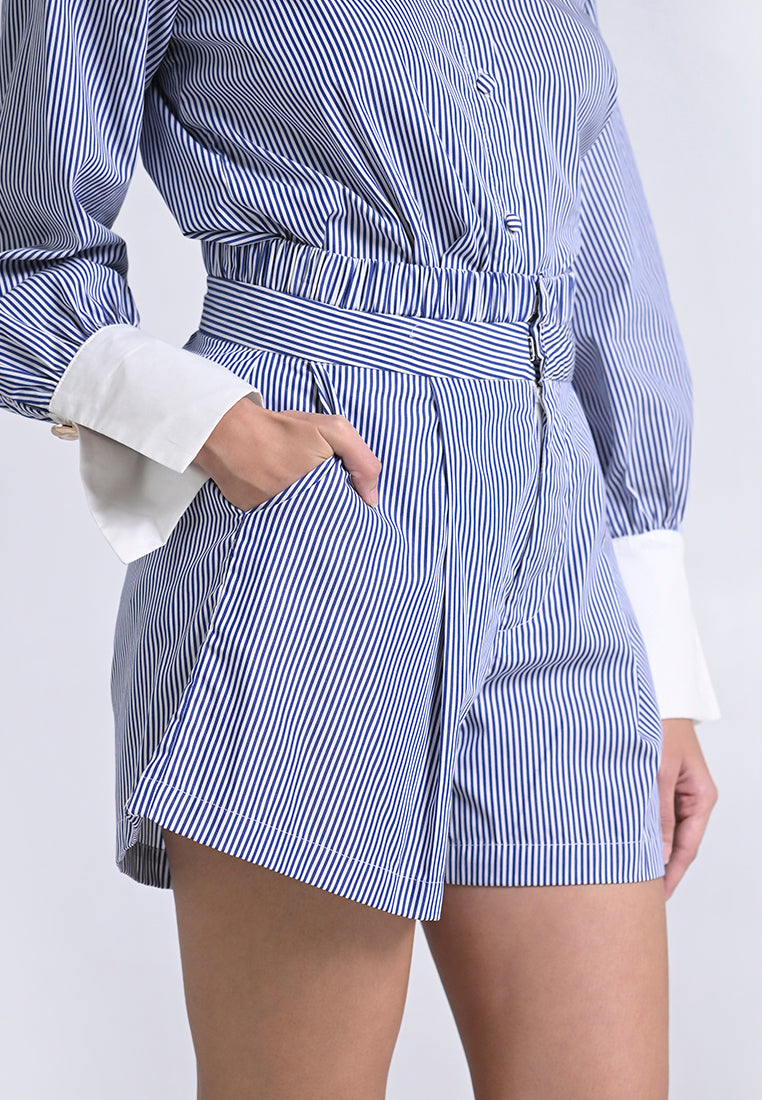 Archetype Travel Harkin Shorts (Striped Blue)