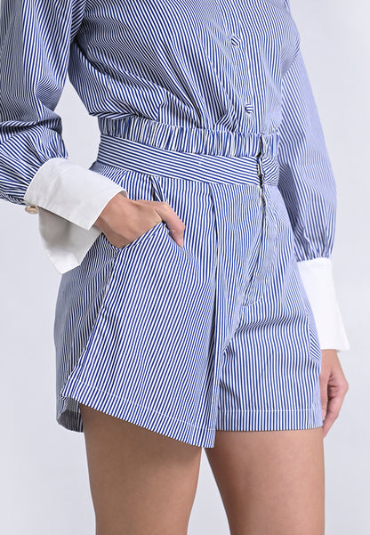 Archetype Travel Harkin Shorts (Striped Blue)