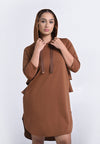 Archetype Travel Healy Quarter Sleeve Dress (Toffee)