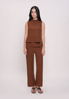 Hemedy Sleeveless Top (Brown)