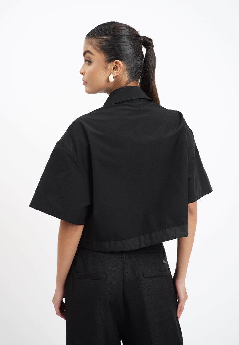 Raf Heron Short Sleeve Top (Black)