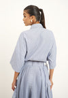 Raf Heron Short Sleeve Top (Blue/White)