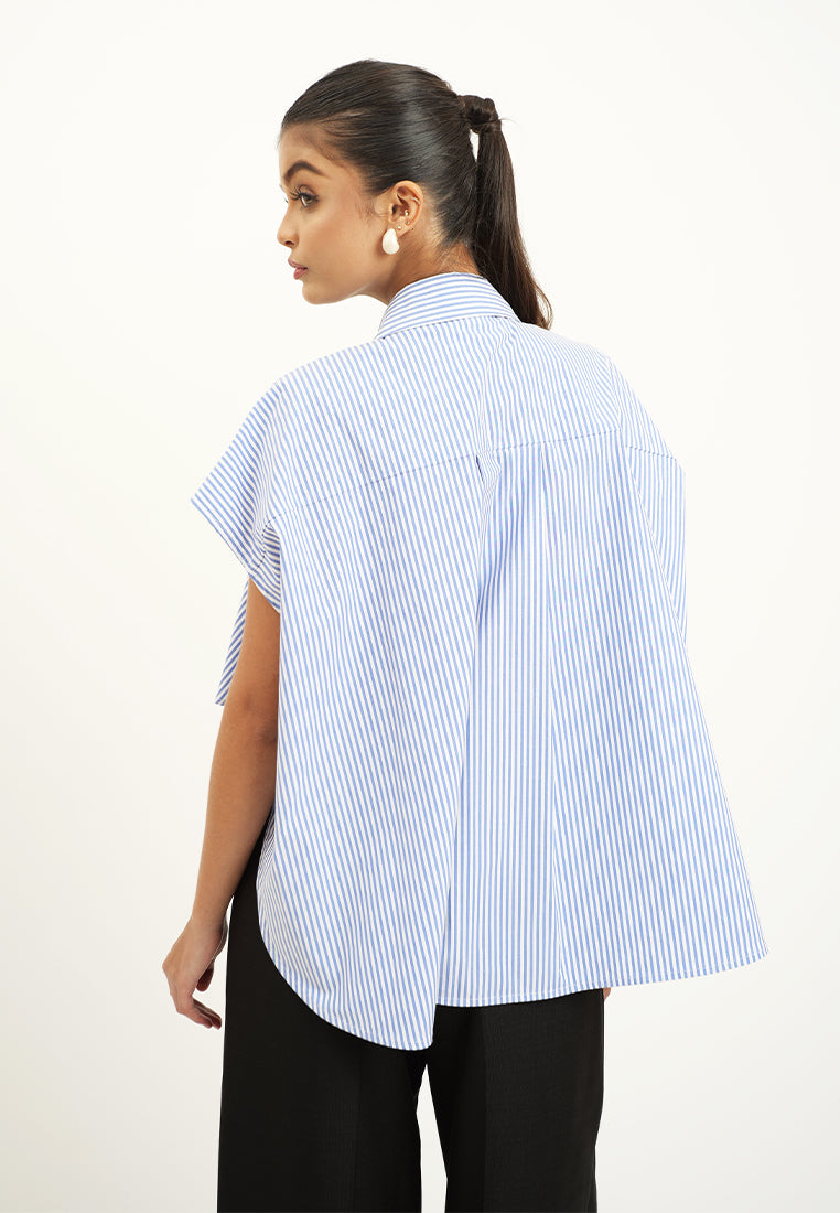 Raf Hosh Sleeveless Top (Blue/White)