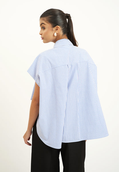 Raf Hosh Sleeveless Top (Blue/White)