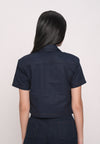 Howell Short Sleeve Top (Navy)