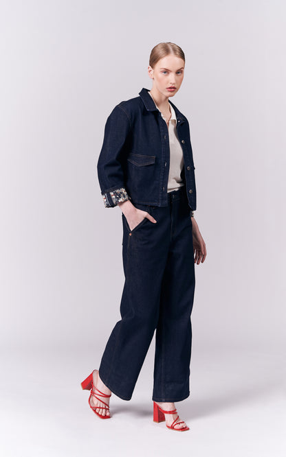 DNM Studios Hyacine Denim Pants (Mid.Blue)