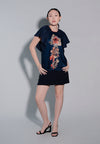 Holiday 2025 Iann Short Sleeve Dress  (Navy)