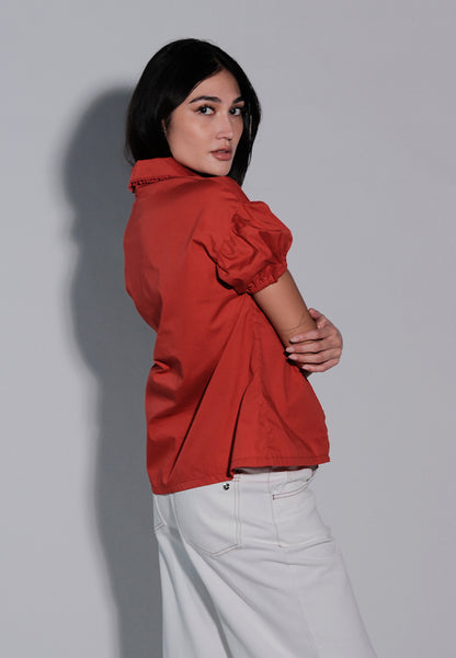 Holiday 2025 Ibhya Short Sleeve Top (Red)