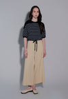 Holiday 2025 Idhaya Short Sleeve Top (Striped Navy)