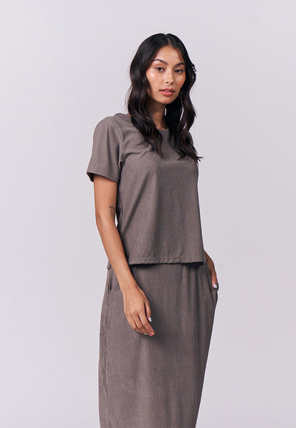 Ilex Short Sleeve Top (Gray)