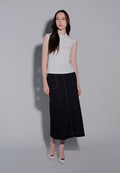 Holiday 2025 Illiana Sleeveless Top (White)