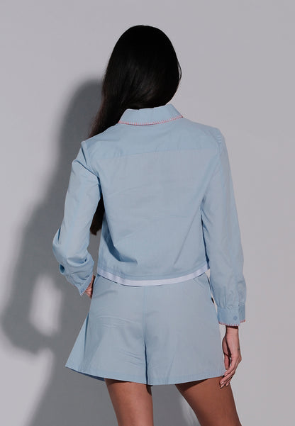 Holiday 2025 Inaki Long Sleeve Top (Light Blue)