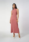 Raf Inez Sleeveless Dress  (Dark Rose)