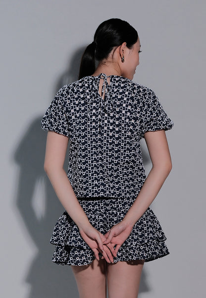 Holiday 2025 Infinity Short Sleeve Top (Navy)