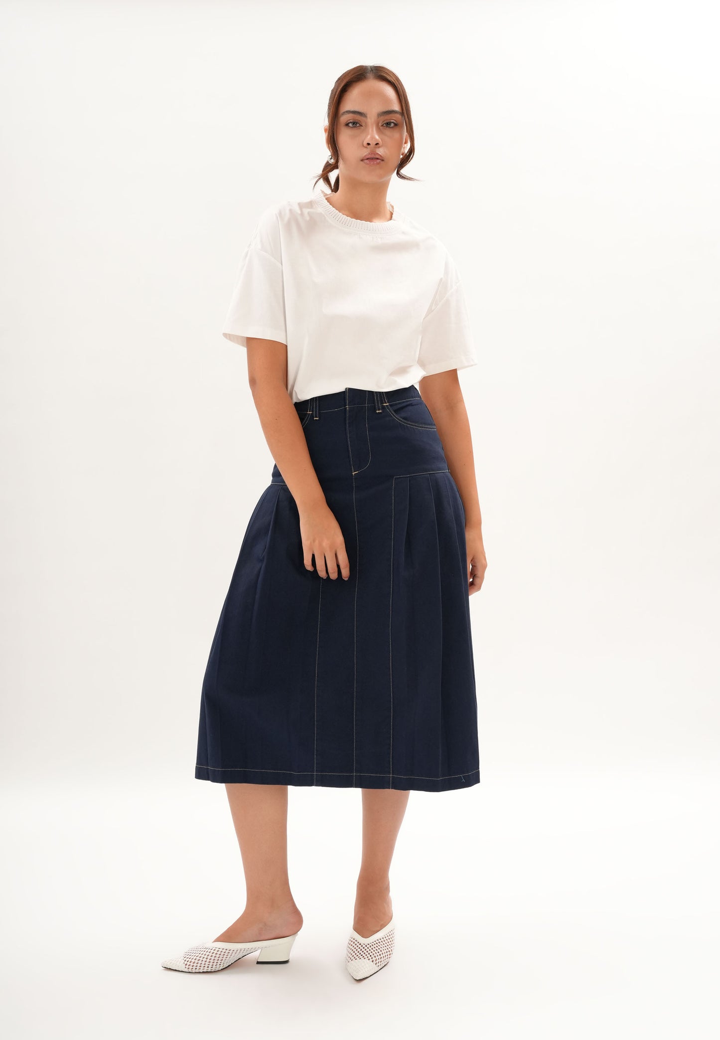 Archetype Refined Ink Short Sleeve Top (Offwhite)