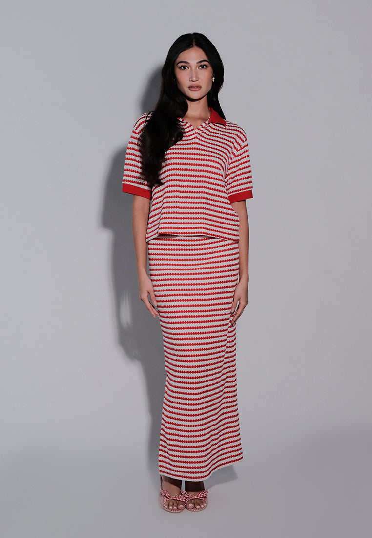 Holiday 2025 Irra Skirt (Striped Red)