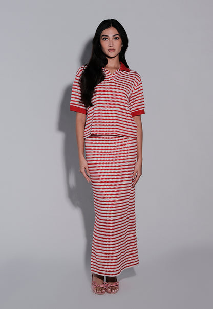 Holiday 2025 Irra Skirt (Striped Red)