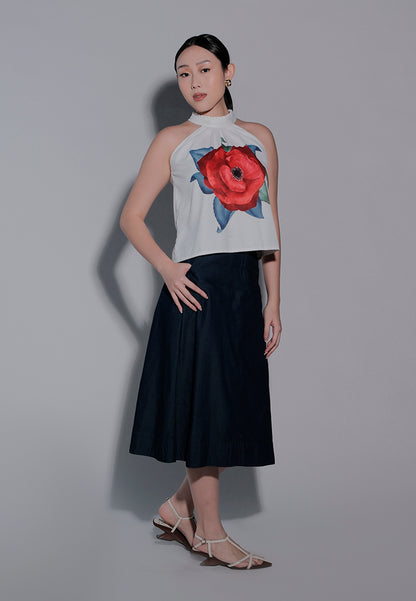 Holiday 2025 Ivanna Sleeveless Top (White)