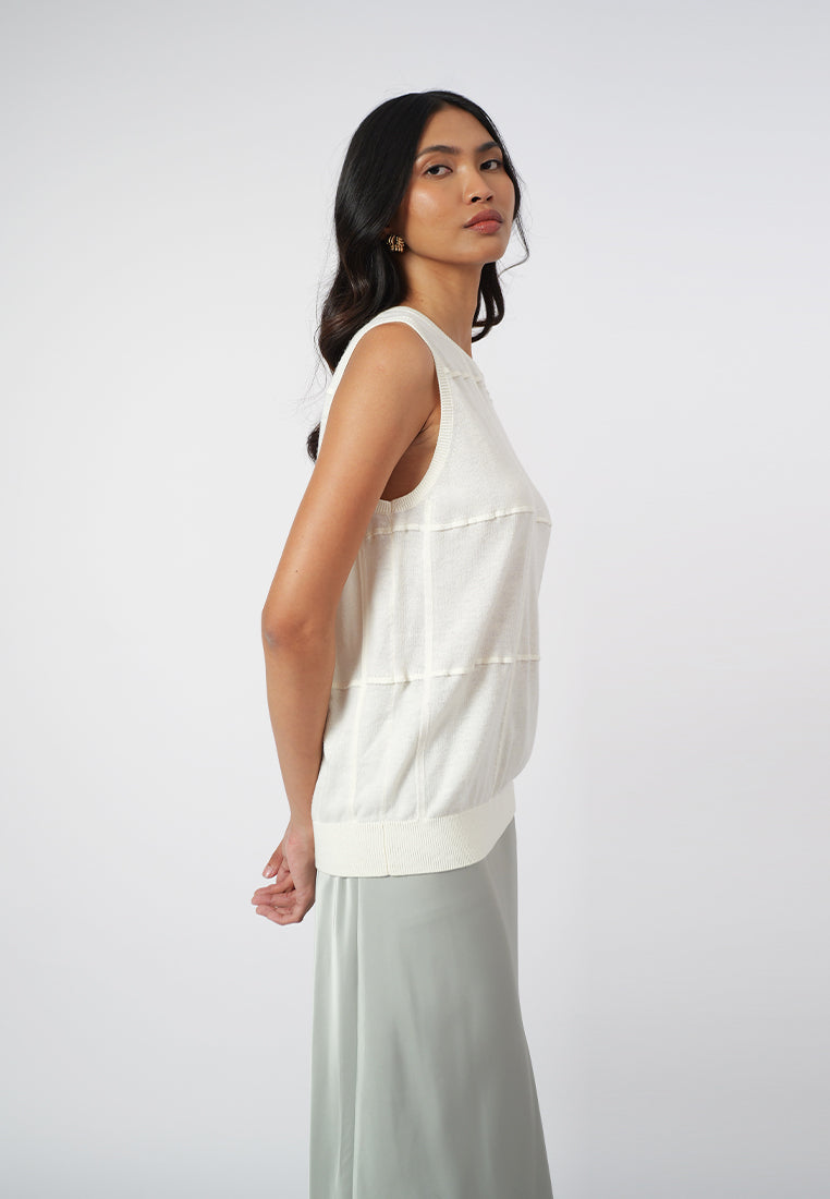 Raf Ivette Sleeveless Top (Off White)