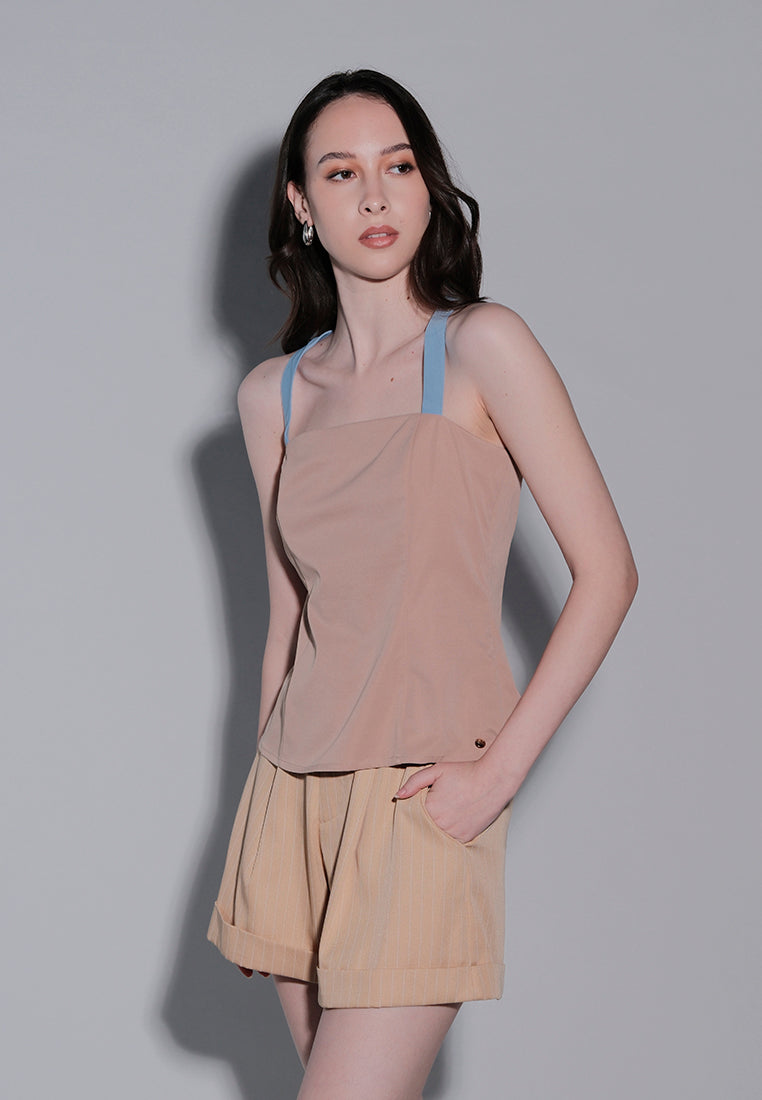 Holiday 2025 Izzy Sleeveless Top (Khaki)