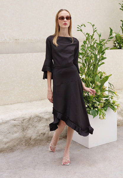 Plains & Prints X Michael Leyva Isabelle Skirt  (Black)